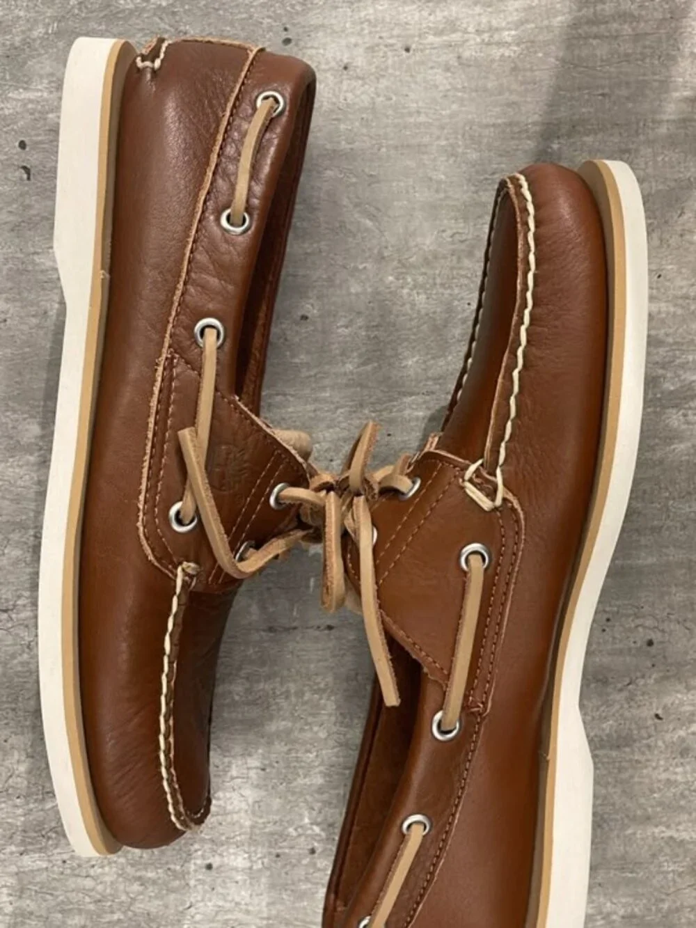 TIMBERLAND MEN'S CLASSIC BOAT SHOE RUST FULL GRAIN A4187-EM6 ALL SIZES